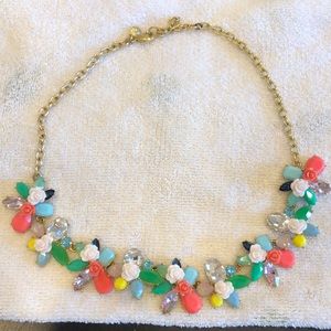 Multi-color statement necklace